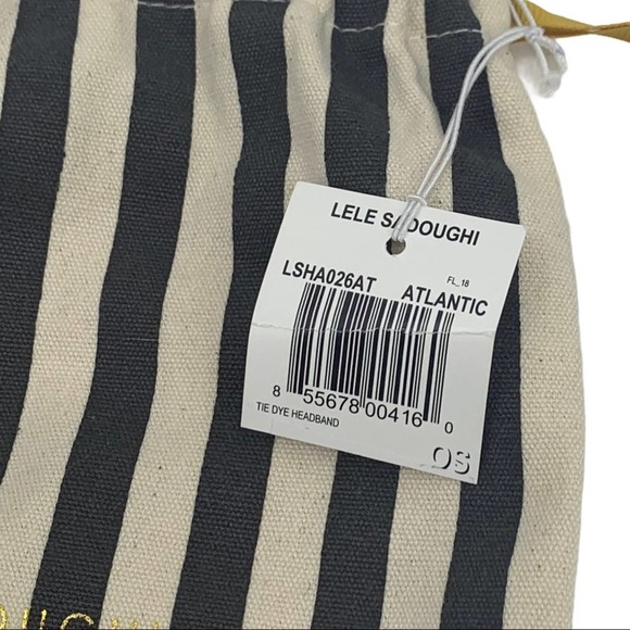 Lele Sadoughi Atlantic Blue Tie-Dye Headband New